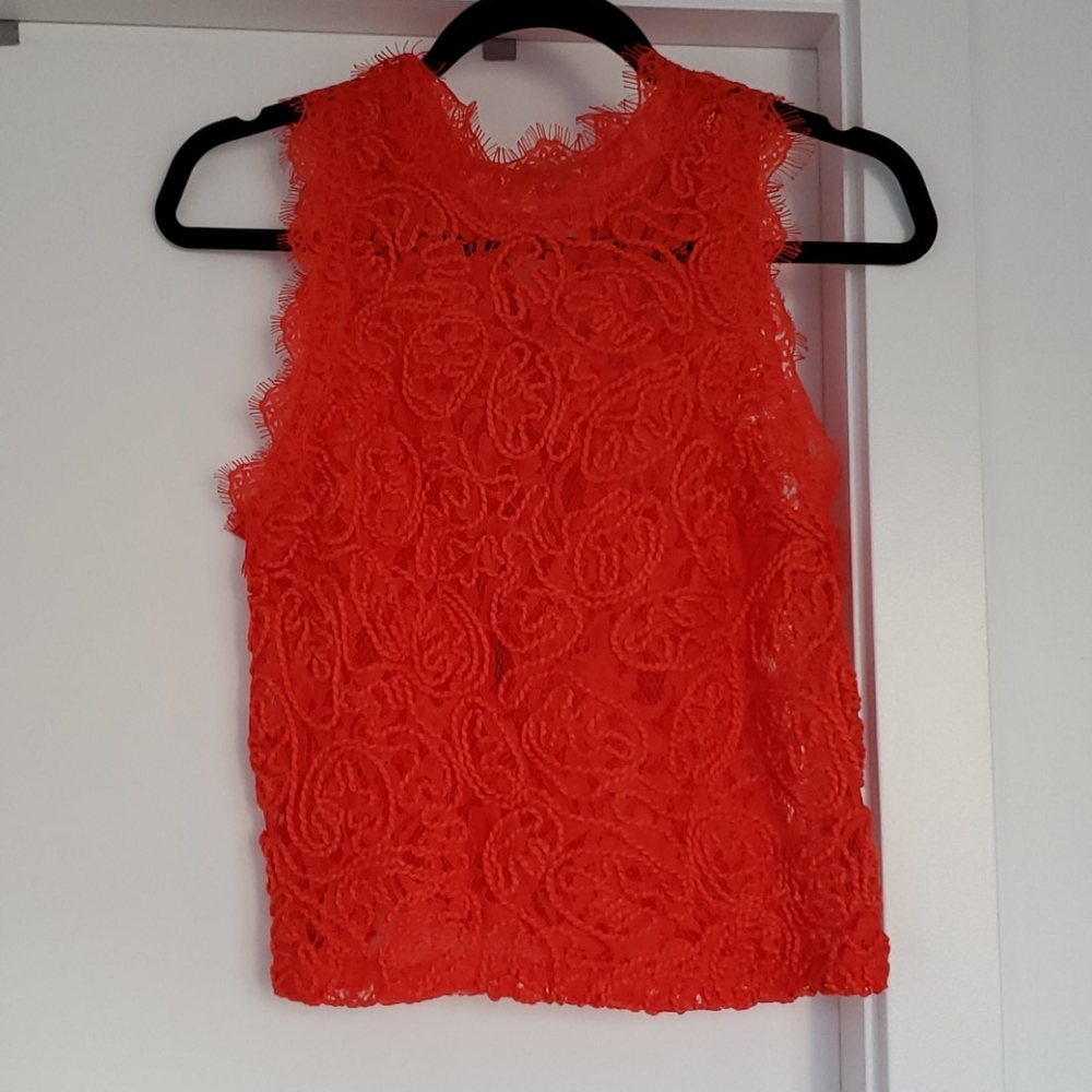 Zara Embroidered Front Lace Top - Picture 3 of 8